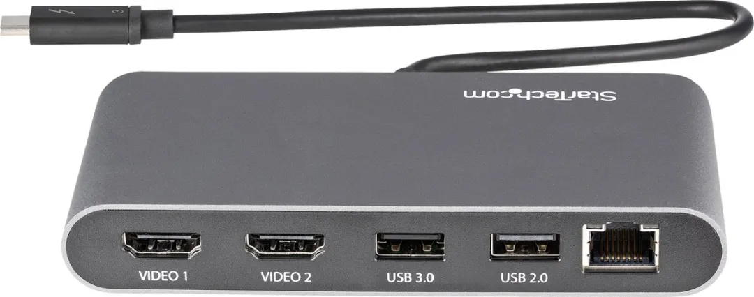 Startech TB3DKM2HDL USB Hub - Grijs