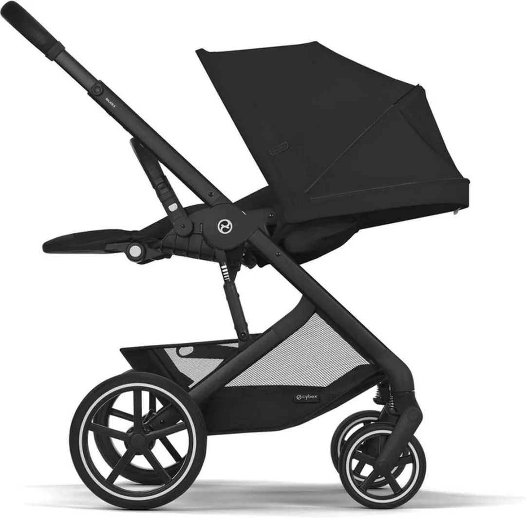 Cybex Balios S Lux Kinderwagen - Zwarte Frame - Moon Black