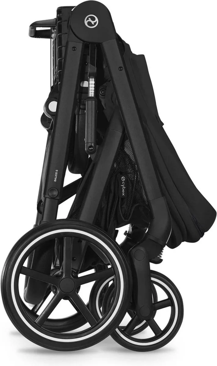 Cybex Balios S Lux Kinderwagen - Zwarte Frame - Moon Black