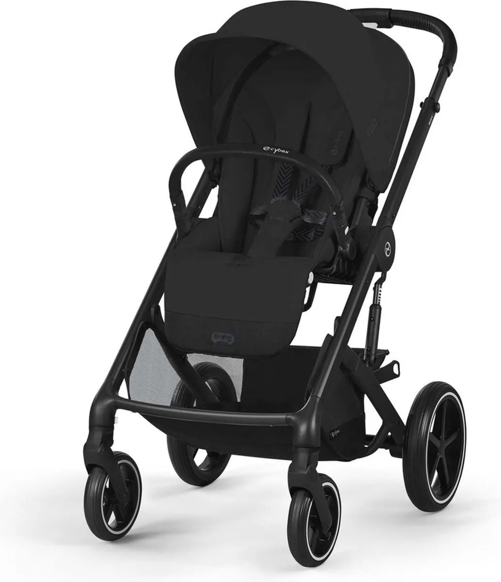 Cybex Balios S Lux Kinderwagen - Zwarte Frame - Moon Black