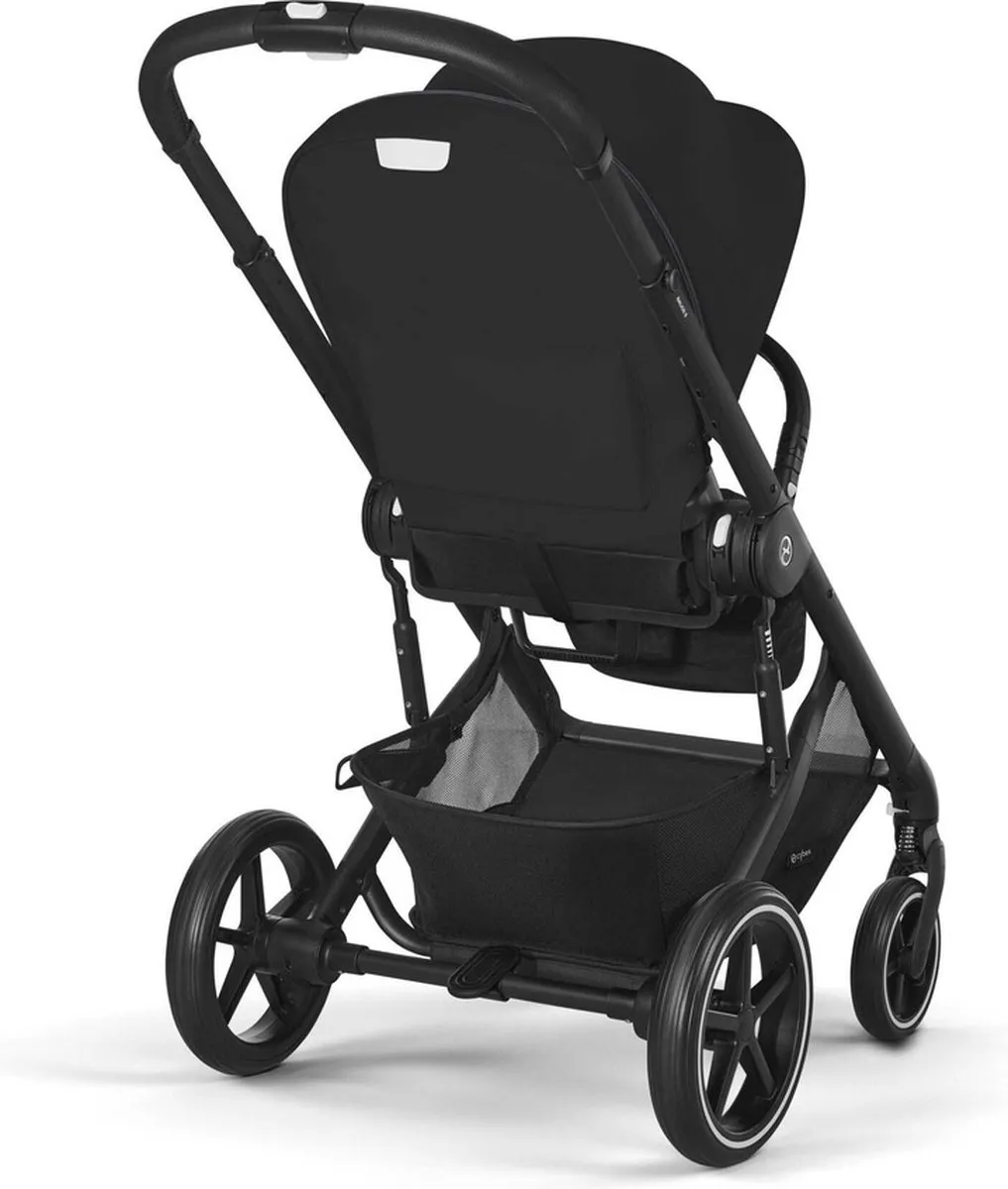 Cybex Balios S Lux Kinderwagen - Zwarte Frame - Moon Black