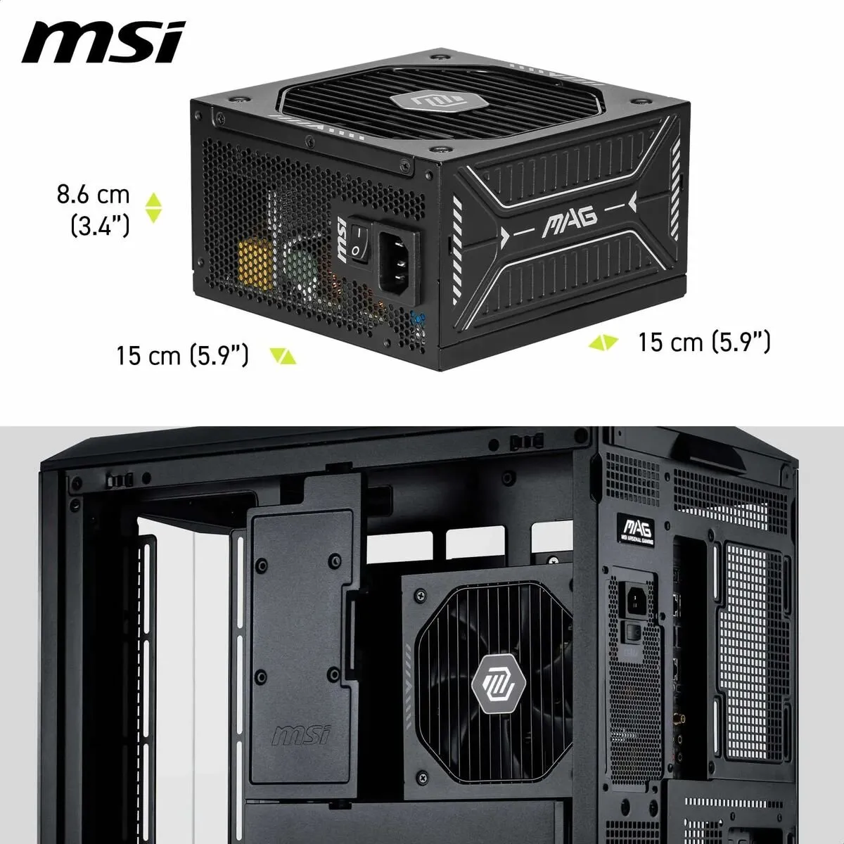 MSI 306-7ZP1B11-CE0 Voeding - 750W Zwart