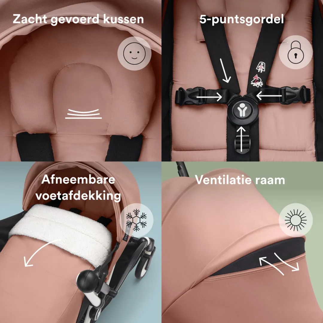 Stokke YOYO 0+ Newborn Pack Ginger - Inclusief matras en luifel