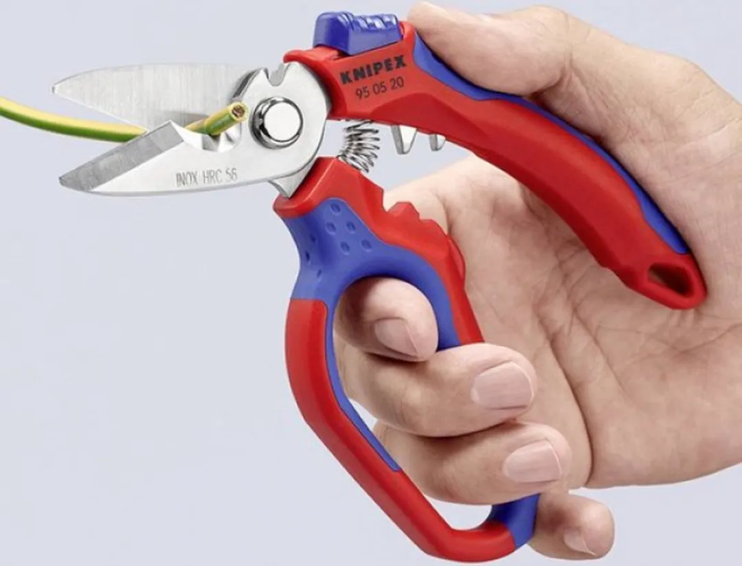 Knipex 95 05 20 SB Haakse Elektricienschaar 160mm - Staal