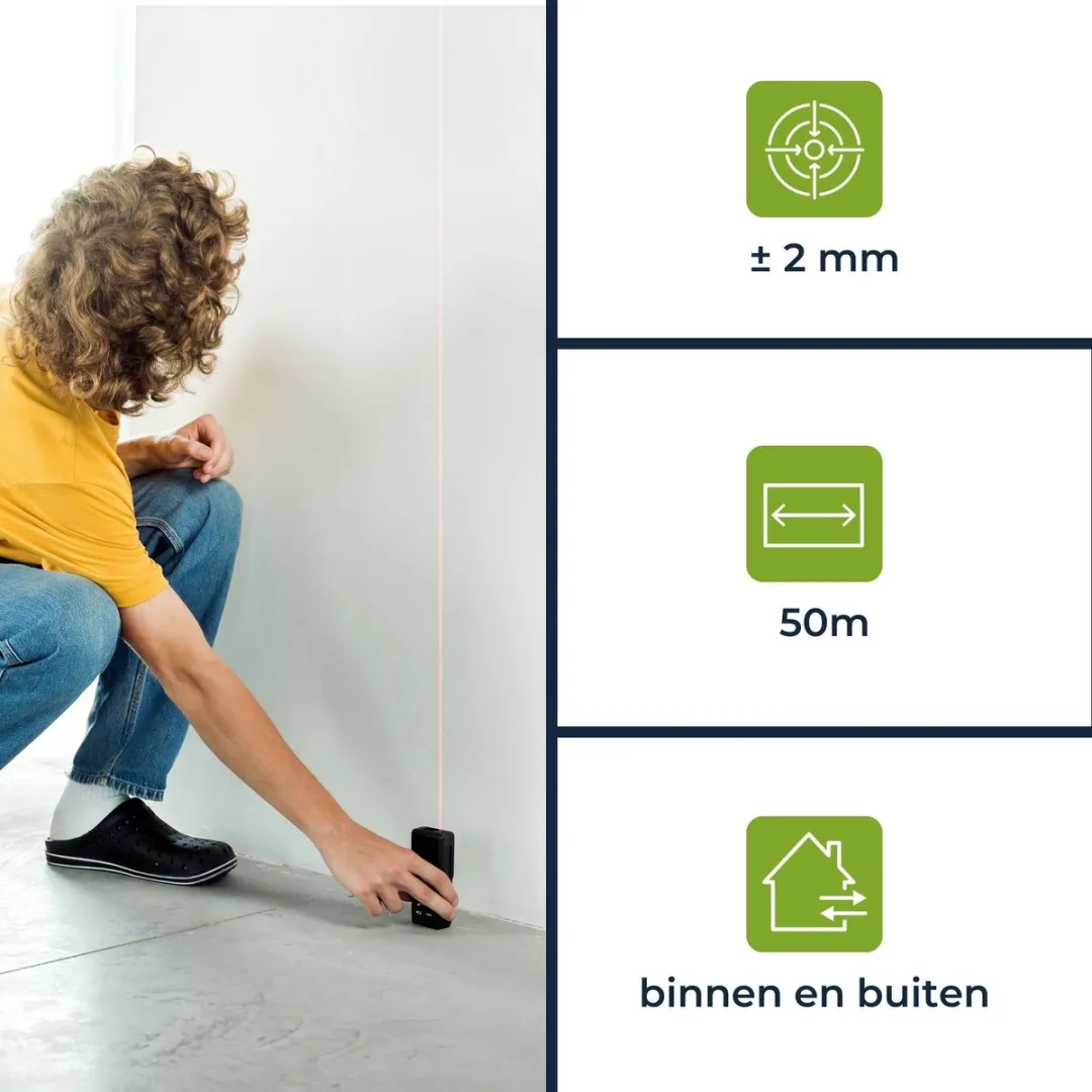 Velleman DEM702 Laserafstandsmeter - 50m - afbeelding 2 van 6