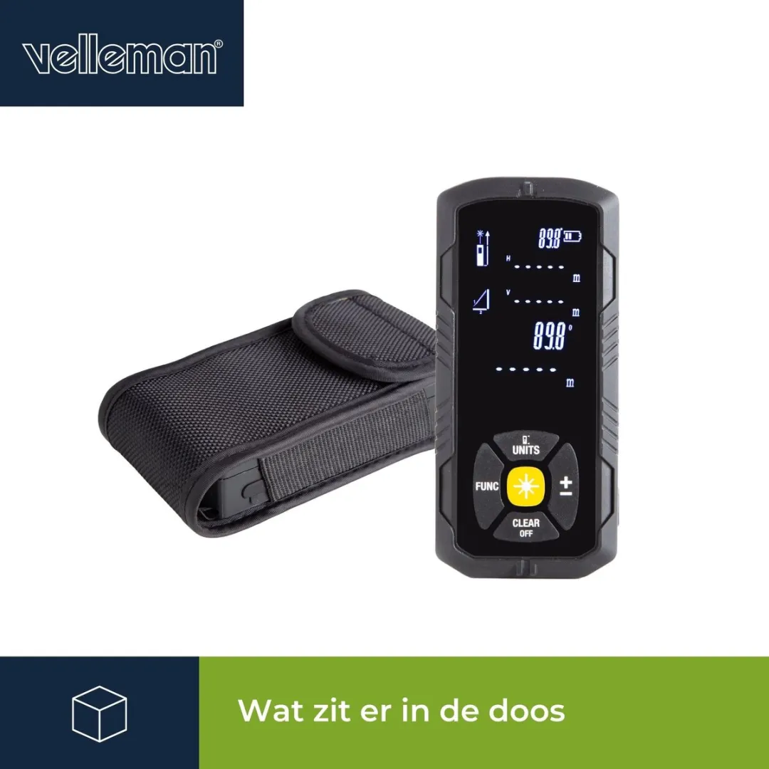 Velleman DEM702 Laserafstandsmeter - 50m - afbeelding 3 van 6
