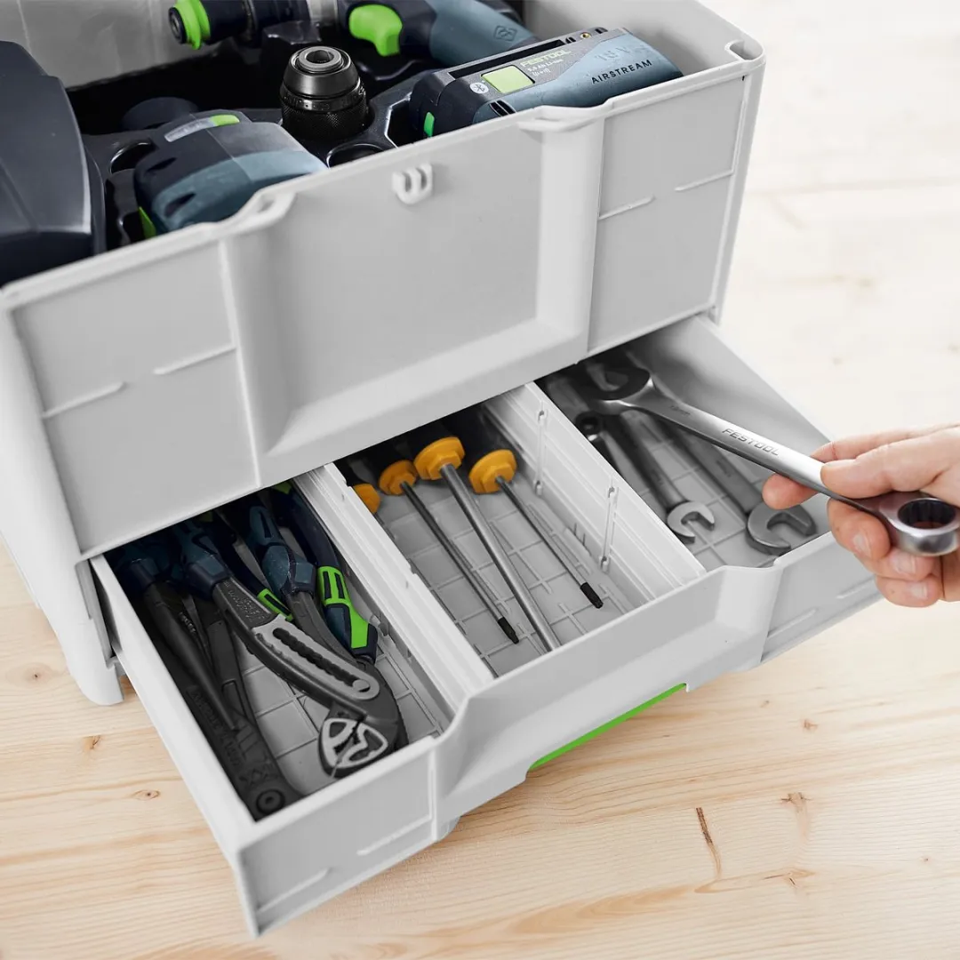 Festool SYS3-COMBI M 287 Systainer³ - 577766 - Groen/Wit