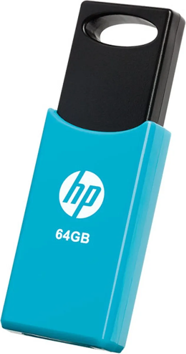 HP v212w USB Flash Drive 64GB - Zwart/Blauw