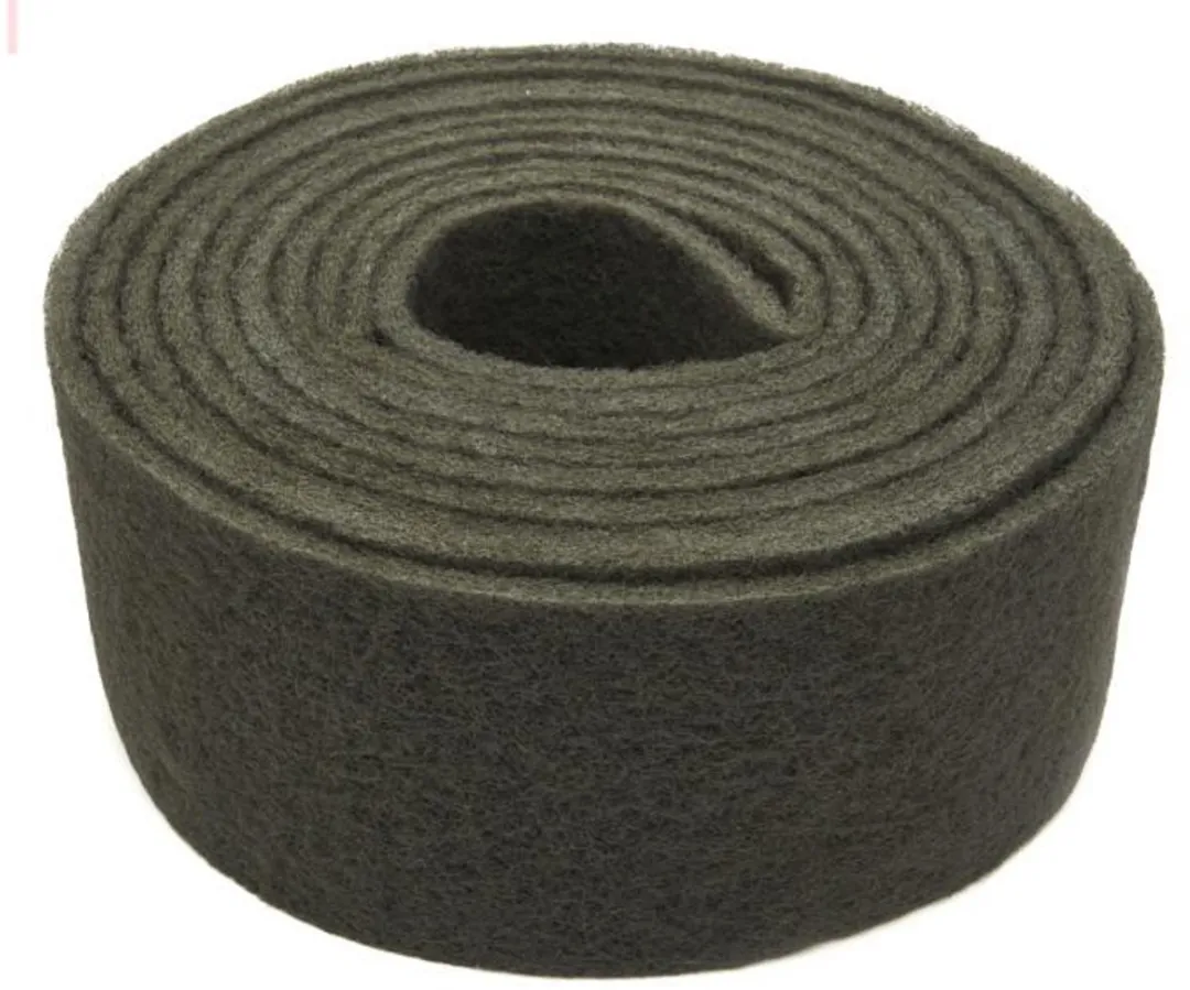 HBM Schuurvlies Clean & Finishrol AO 115mm x 5m K320 Grijs