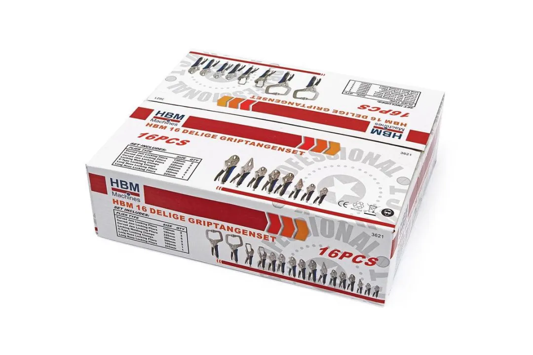 HBM 16-delige Griptangenset Toolsidee - 3x185x55mm