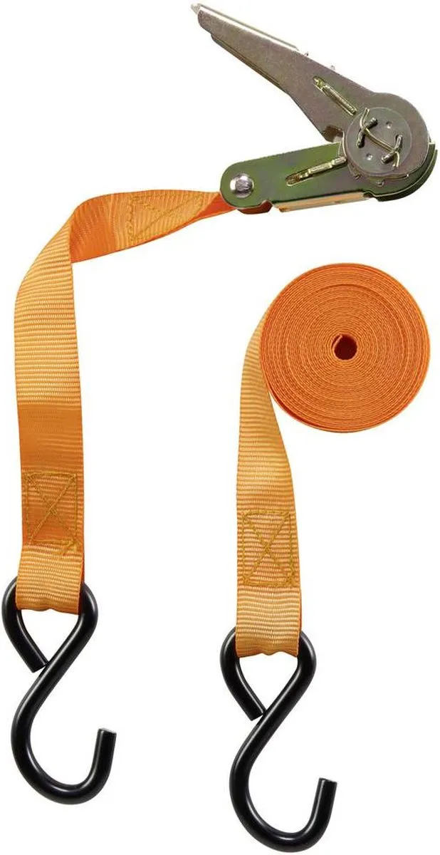 TOOLCRAFT Spanband 250 daN 5m x 25mm - Ratelinrichting