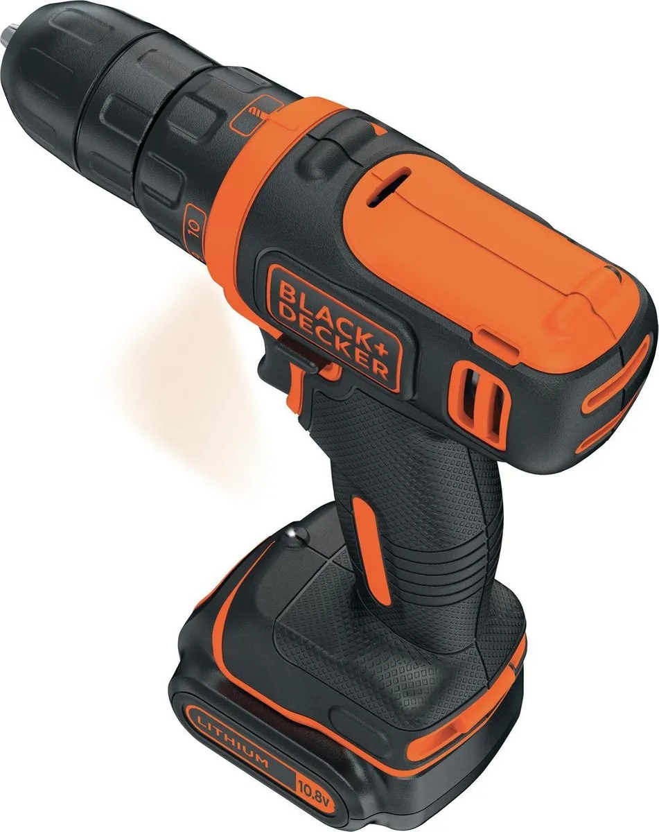 BLACK+DECKER 10,8V Accu Schroef-/Boormachine - 2x 1,5Ah - 11 standen - afbeelding 6 van 6