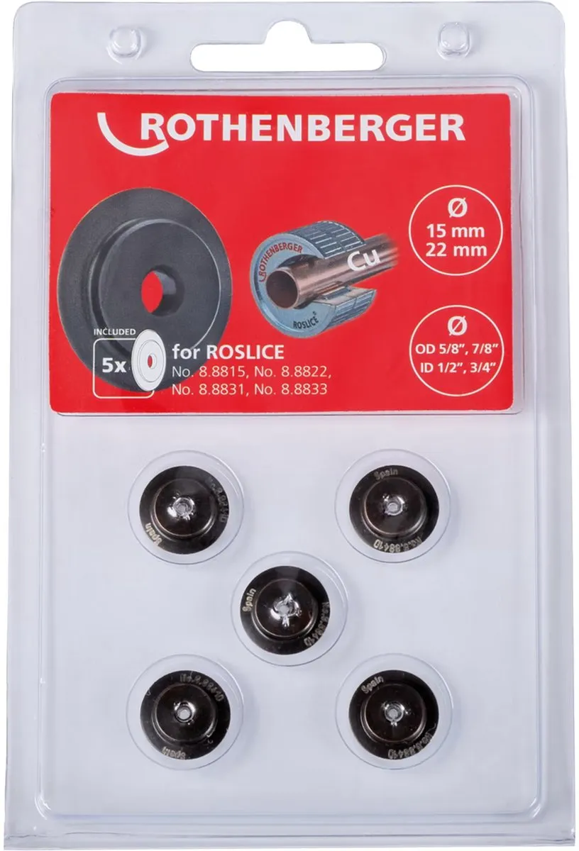 Rothenberger 088841D Snijwielen Roslice 15-22mm