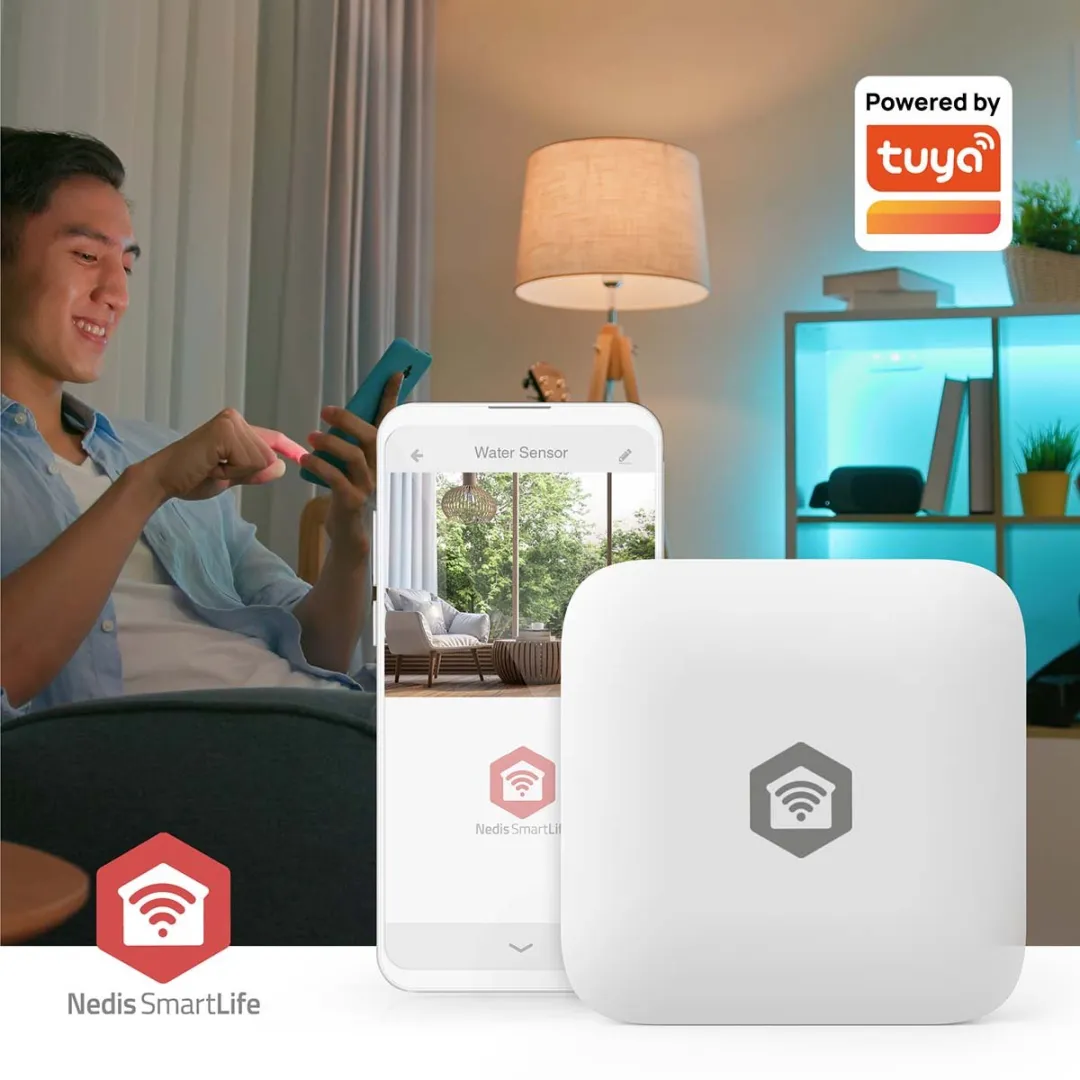 Nedis SmartLife ZBSW11WT Watermelder - Zigbee 3.0 - Wit