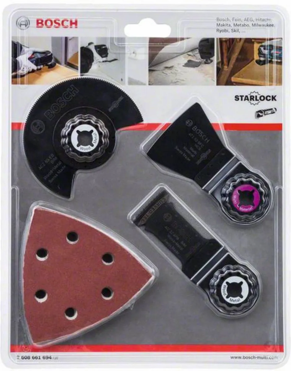 Bosch ACZ 85 EB Multitool Set - 23-delig - Metaal/Hout