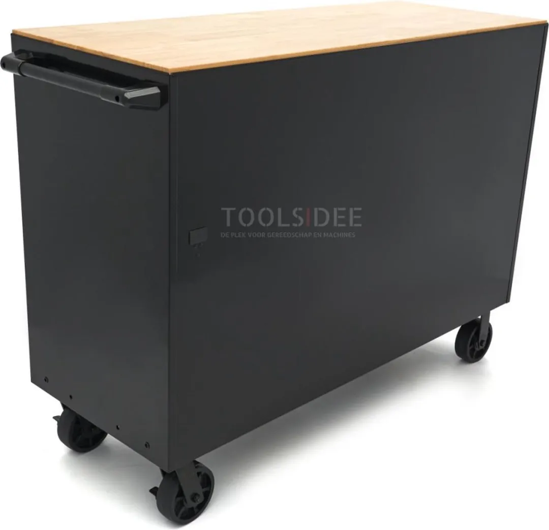 HBM Gereedschapswagen 8 Lades - 142cm - Zwart - afbeelding 6 van 6