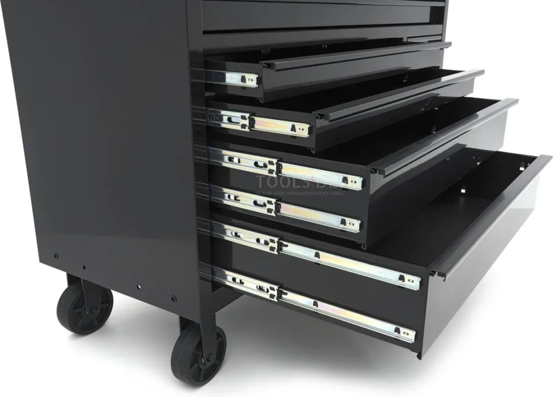 HBM Gereedschapswagen 8 Lades - 142cm - Zwart