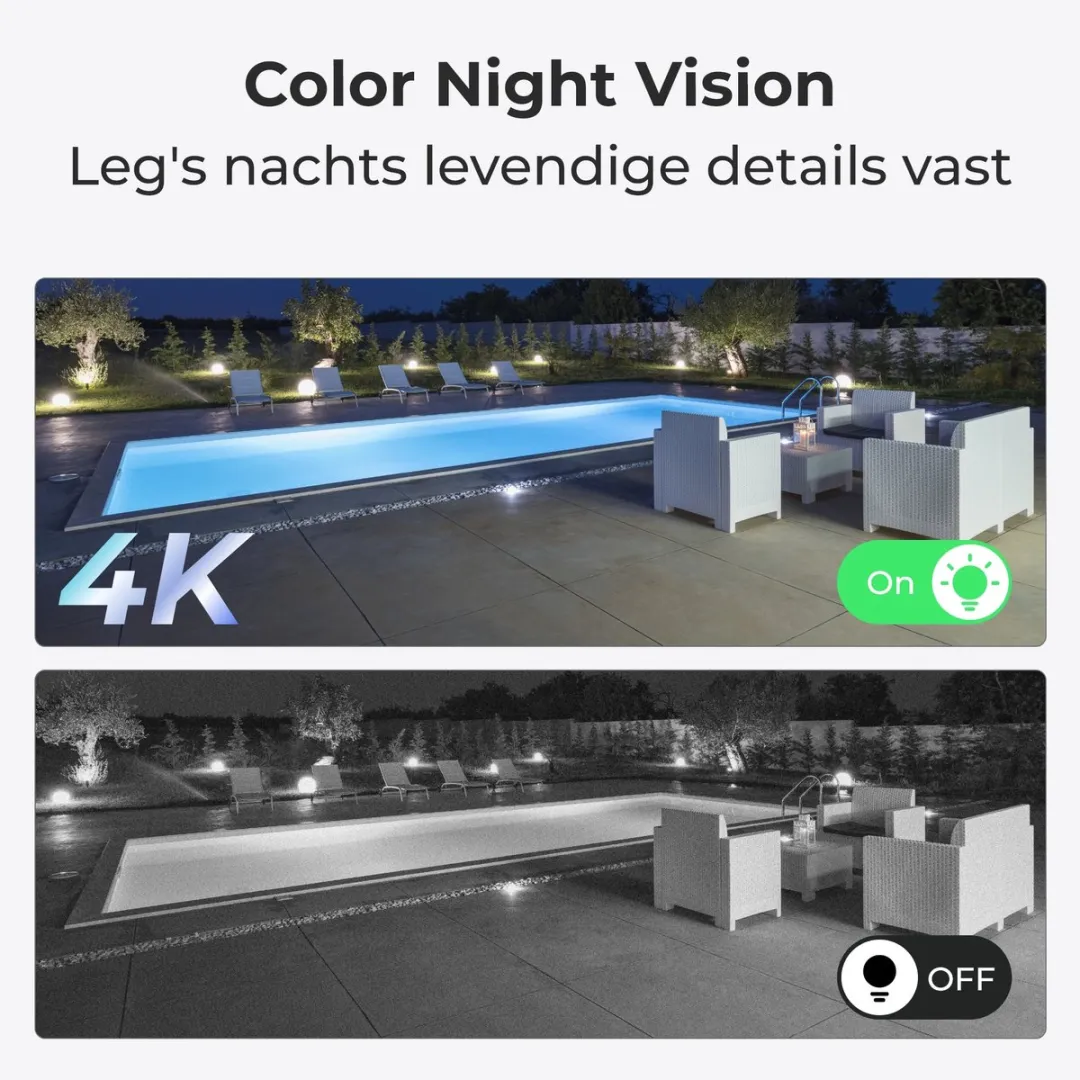 Reolink Argus PT Ultra 4K Draadloze PTZ Camera - Zwart