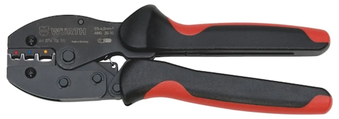 Würth Krimptang voor geïsoleerde connectors - Zwart
