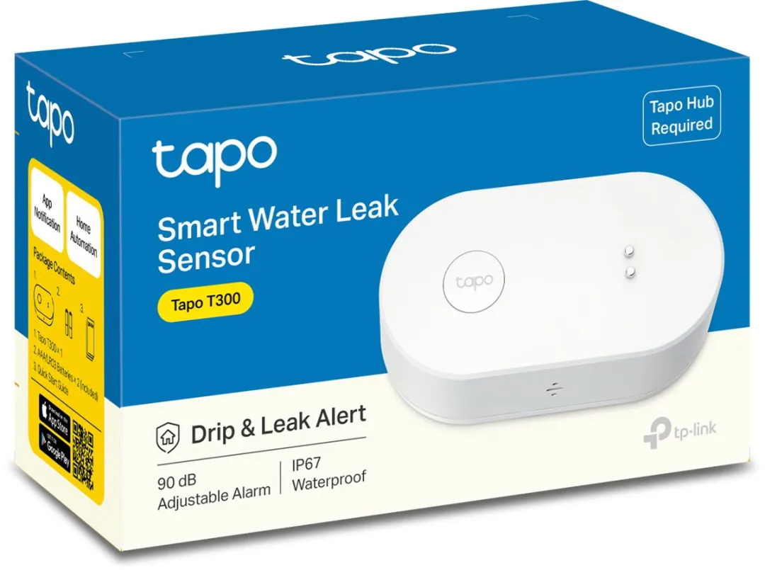 TP-Link Tapo T300 Waterlekkagesensor - Wit
