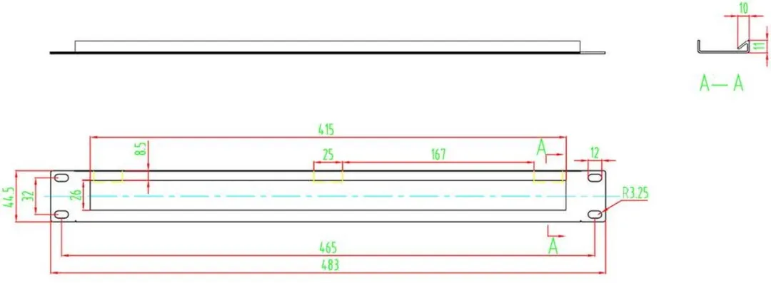 Renkforce RF-3429140 Patchkastafdekking 1 HE - Zwart - afbeelding 6 van 6