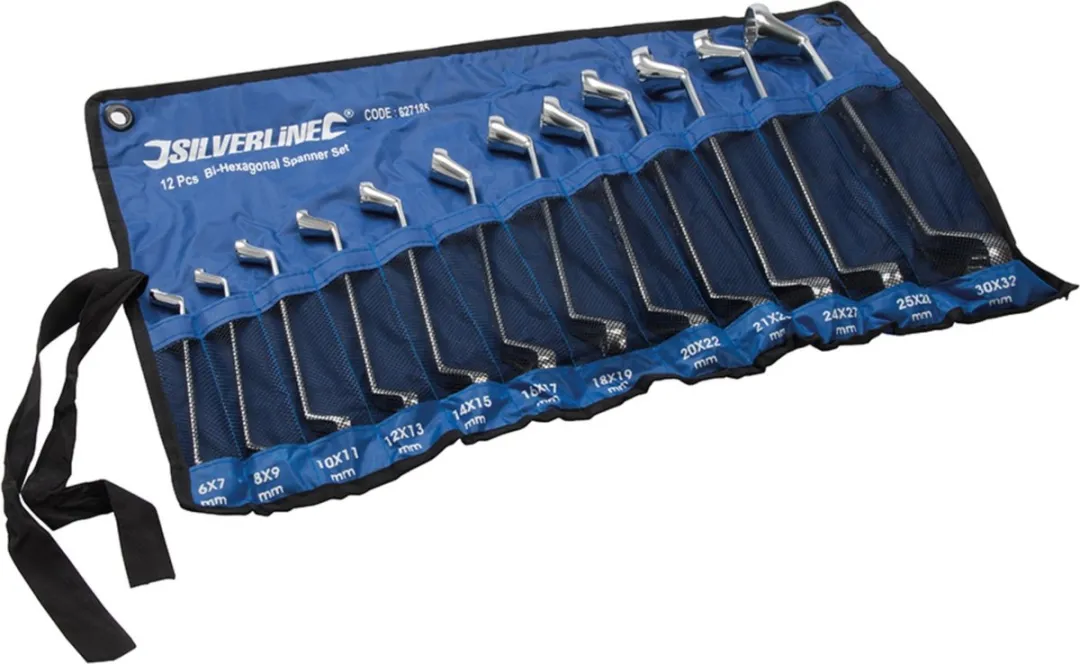 Silverline Offset Ringsleutelset 6-32mm - 12-delig - afbeelding 6 van 6