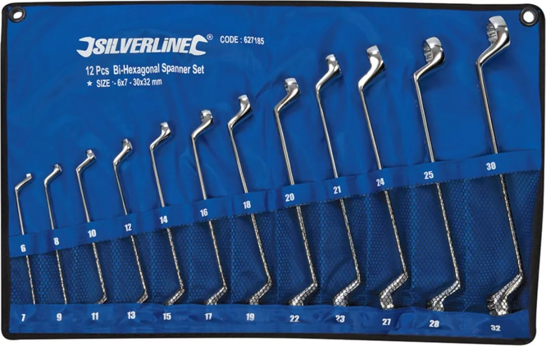Silverline Offset Ringsleutelset 6-32mm
