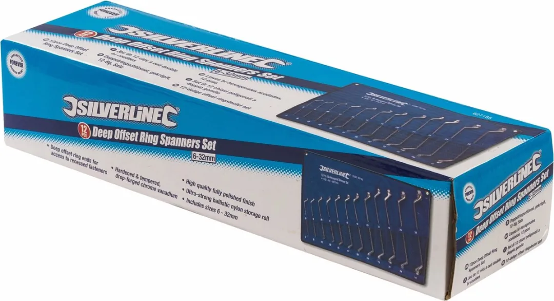 Silverline Offset Ringsleutelset 6-32mm - 12-delig