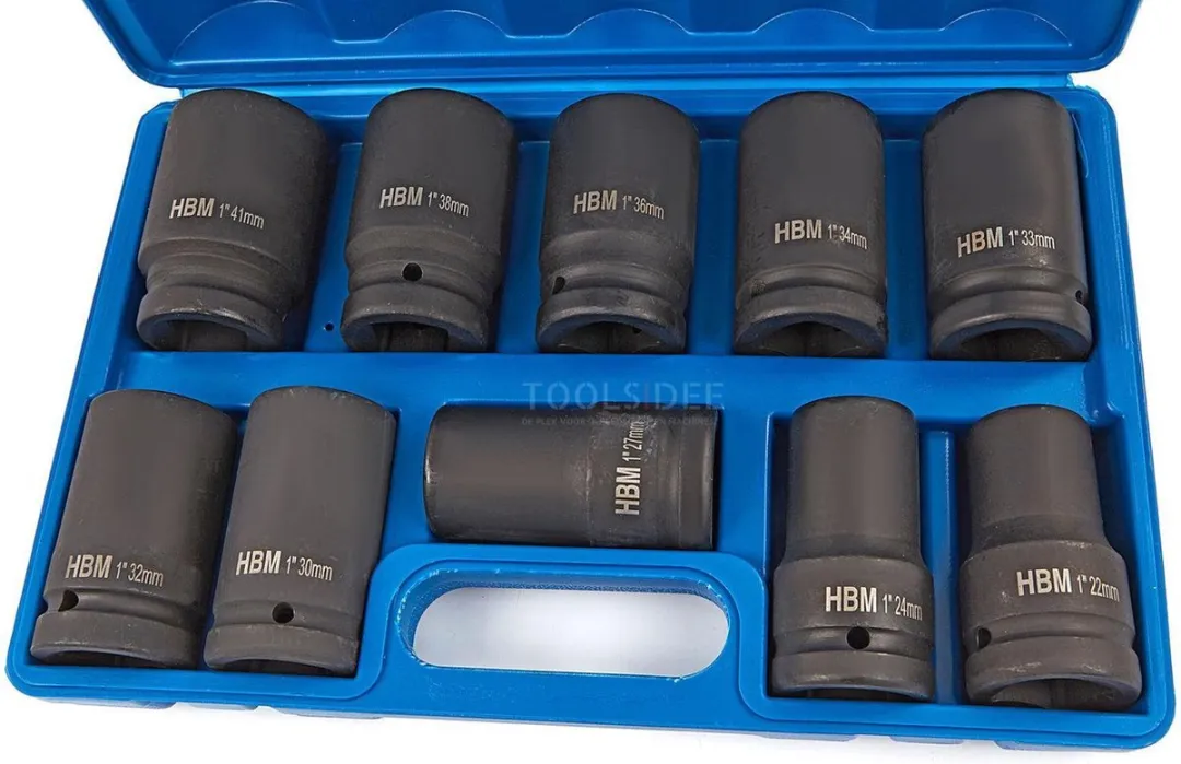HBM 10-delige Krachtdoppenset 27mm