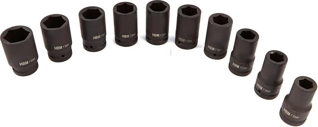 HBM 10-delige Krachtdoppenset 27mm