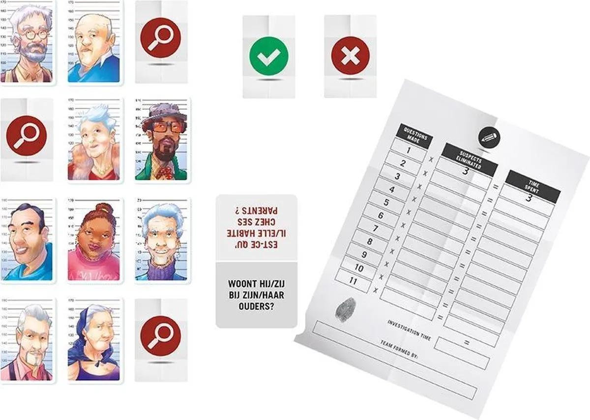 999 Games The Unusual Suspects Kaartspel - 18 Spelers