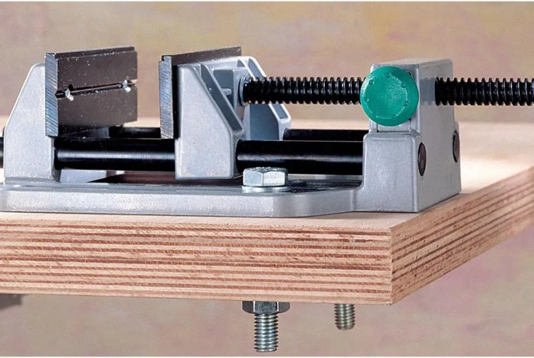 Wolfcraft Universele Bankschroef 100mm - Machineklem 3410000