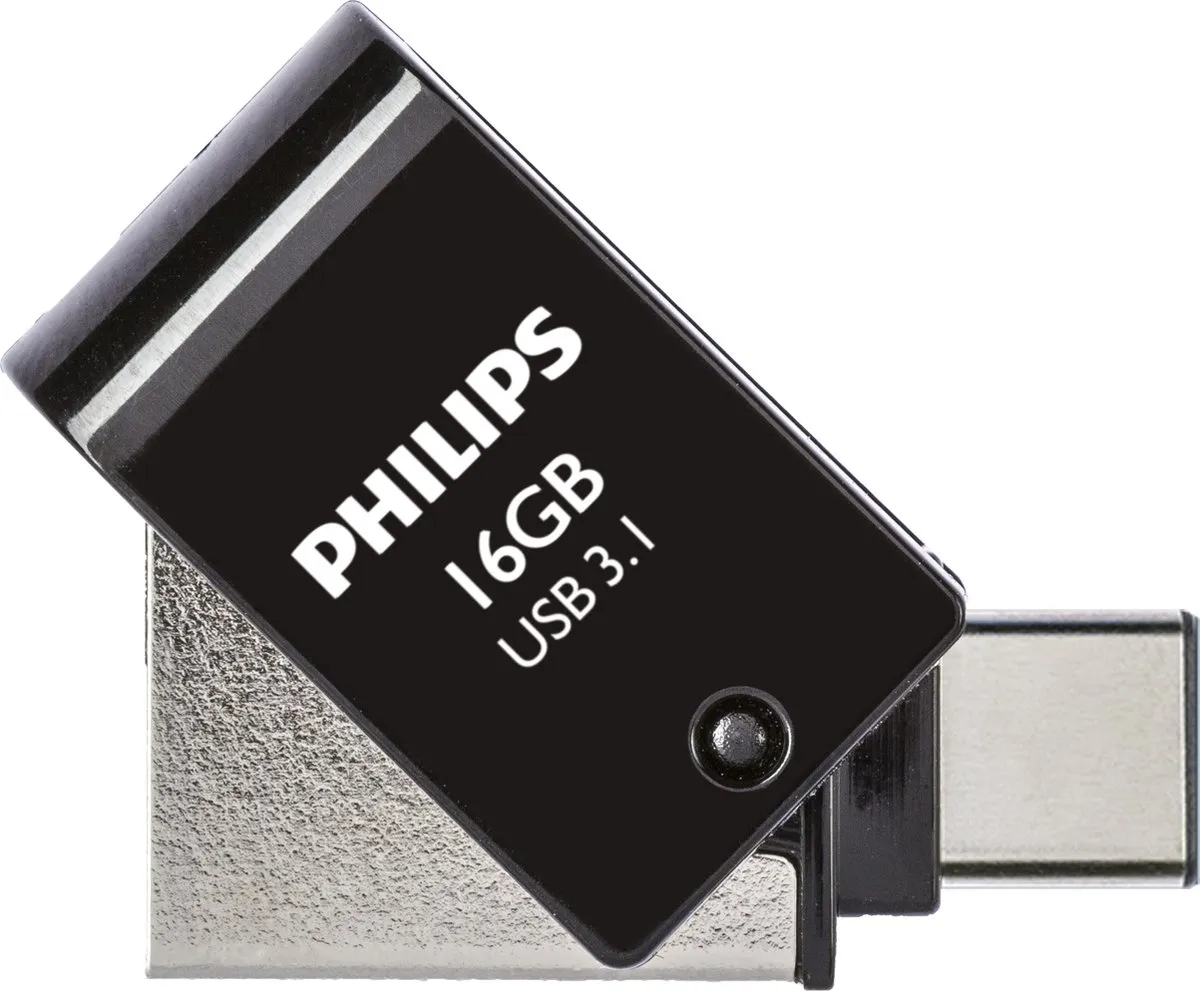 Philips 2-in-1 USB Stick 3.1/USB-C FM16DC152B - 16GB - 4 Stuks - Zwart