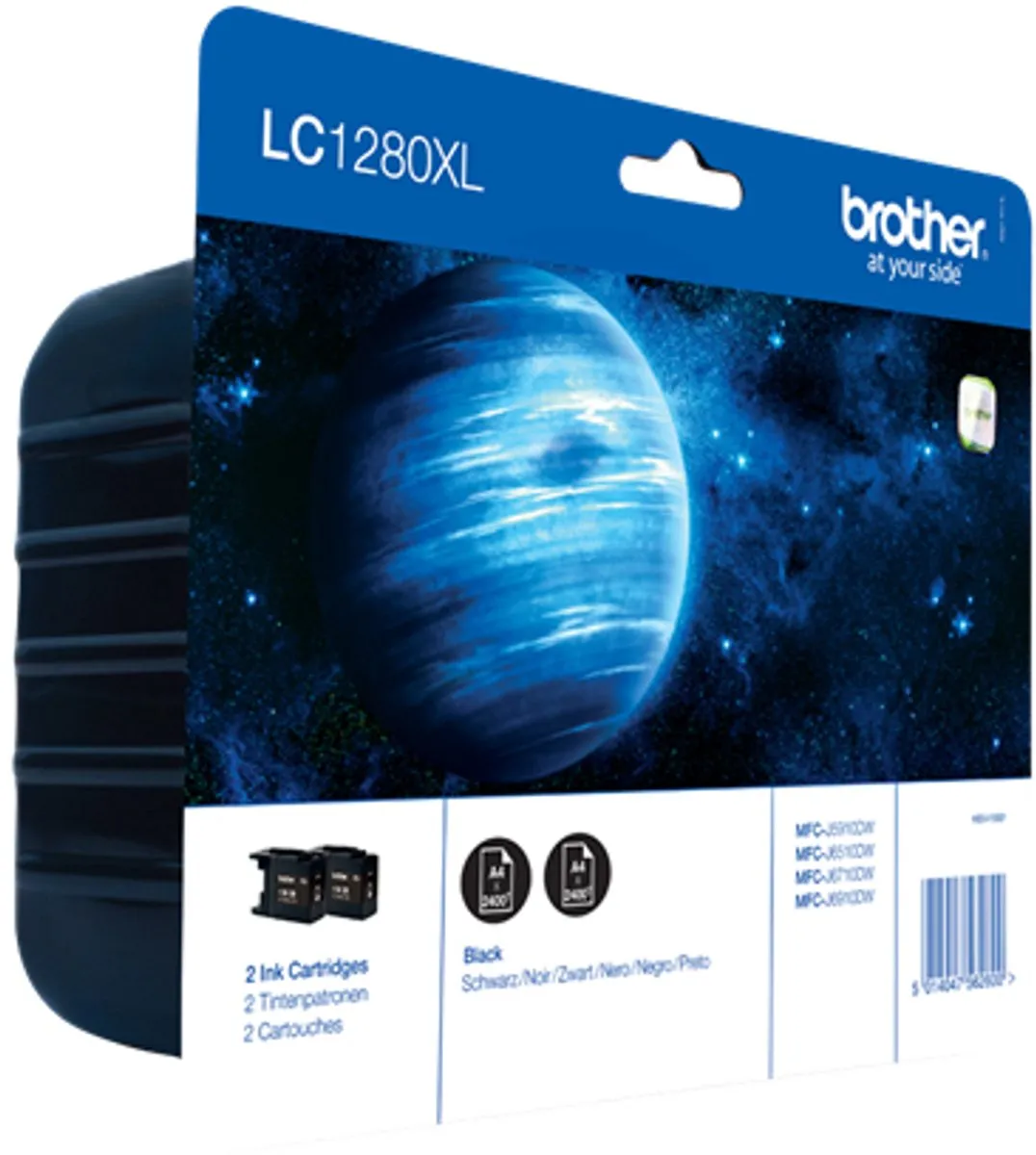 Brother LC-1280XLBKBP2 Inktcartridge - Zwart