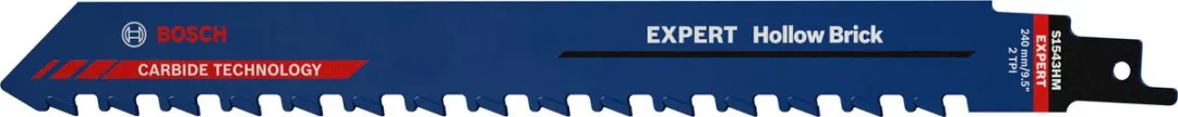 Bosch Professional Expert Holle Baksteen S 1543 TCT Reciprozaagblad - 3 Stuks