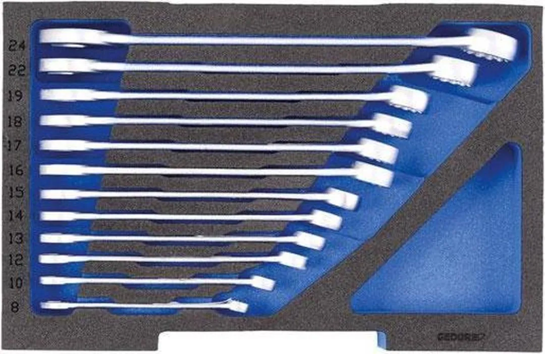 Gedore 1100 CT1-7 Ringsteeksleutelset 12-delig 8-24mm