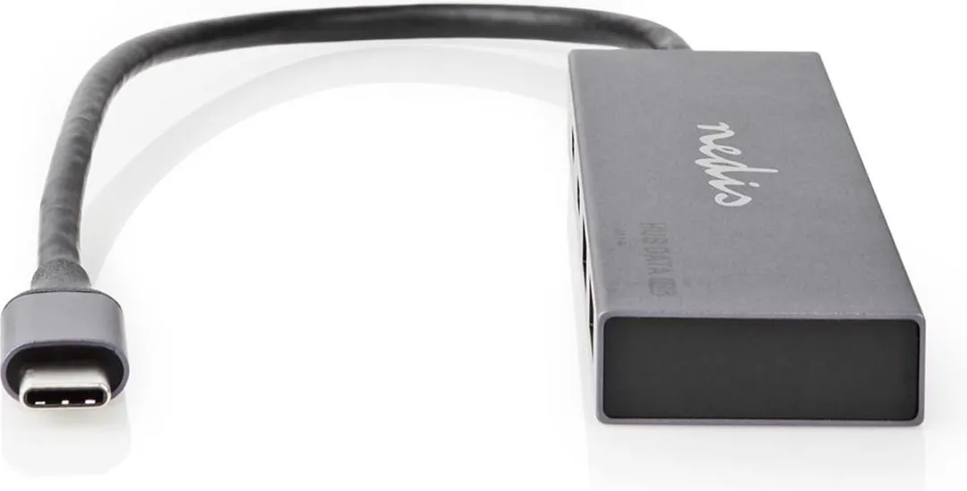 Nedis UHUBU3450AT USB-C Hub 4-Poorts - 10 Gbps - Antraciet
