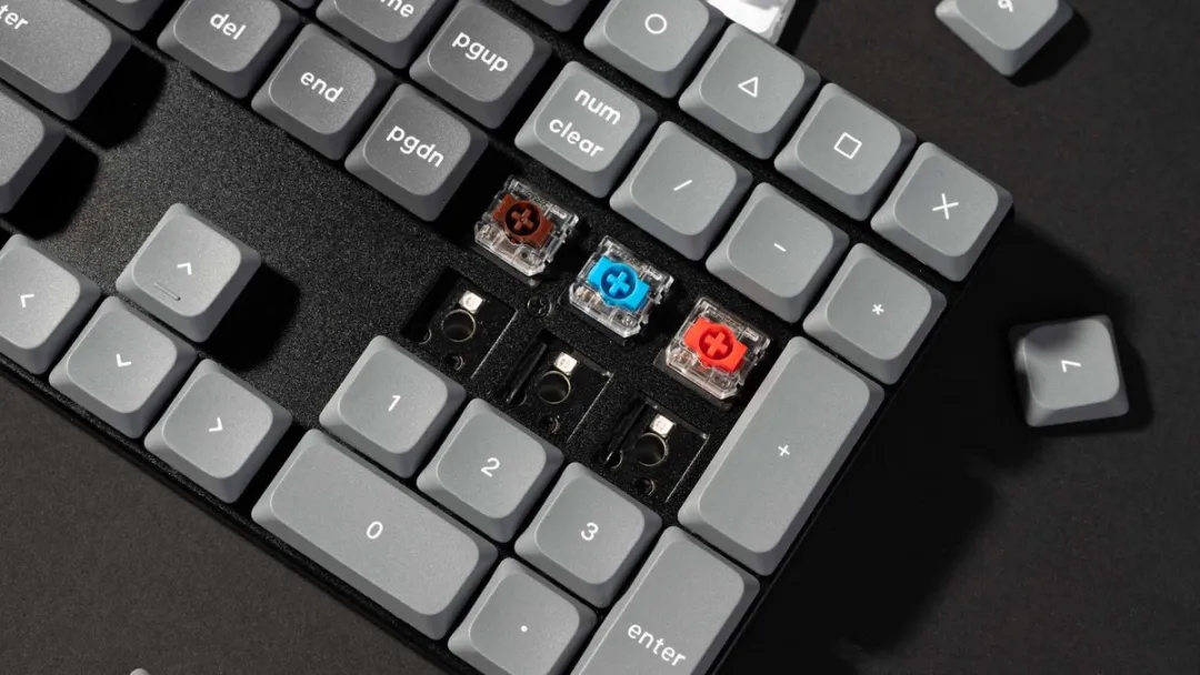 Keychron K5 Max K5M-H1 Mechanisch Toetsenbord - Red Switch - Zwart/Grijs
