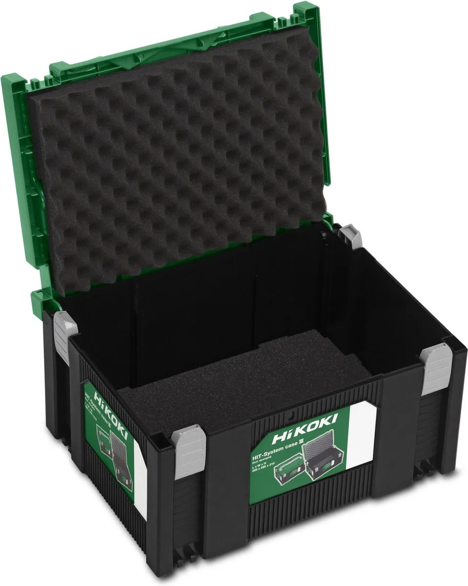 Hitachi System Case III 402540 - Gereedschapskist Groen