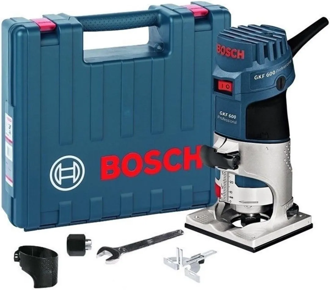 Bosch Professional GKF 600 Kantenfreesmachine - 600W - Blauw