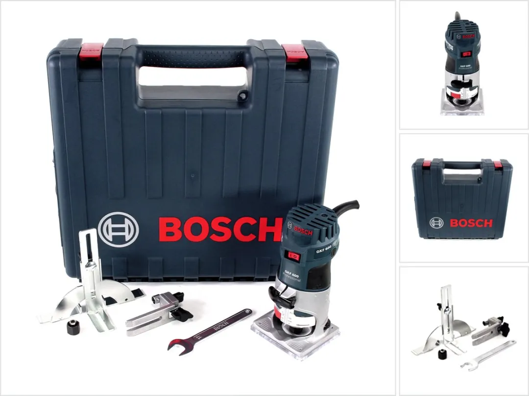 Bosch Professional GKF 600 Kantenfreesmachine - 600W - Blauw