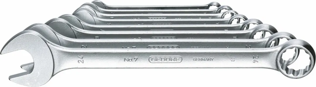 Gedore 7-08 Ringsteeksleutel-set 10-24mm - 8-delig