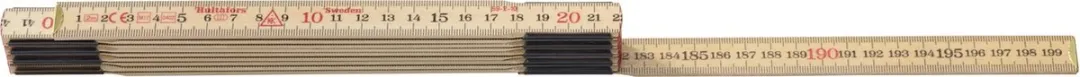 Hultafors HO 59-2M Duimstok - 2m - 10-delig - Bruin - afbeelding 6 van 6