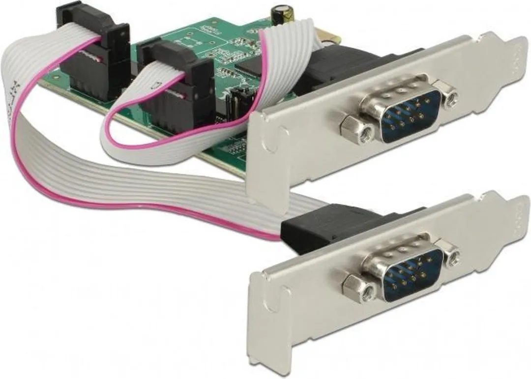 Delock 89641 PCI-Express RS232 Kaart - 2x 9-pins SUB-D