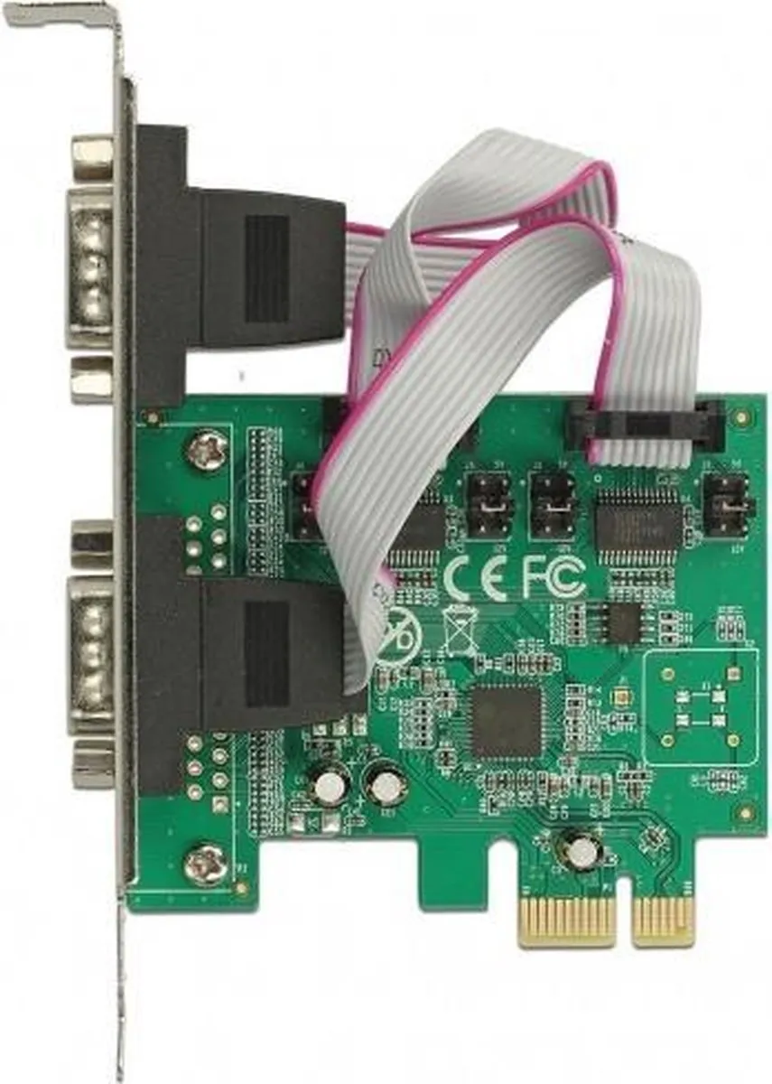 Delock 89641 PCI-Express RS232 Kaart - 2x 9-pins SUB-D