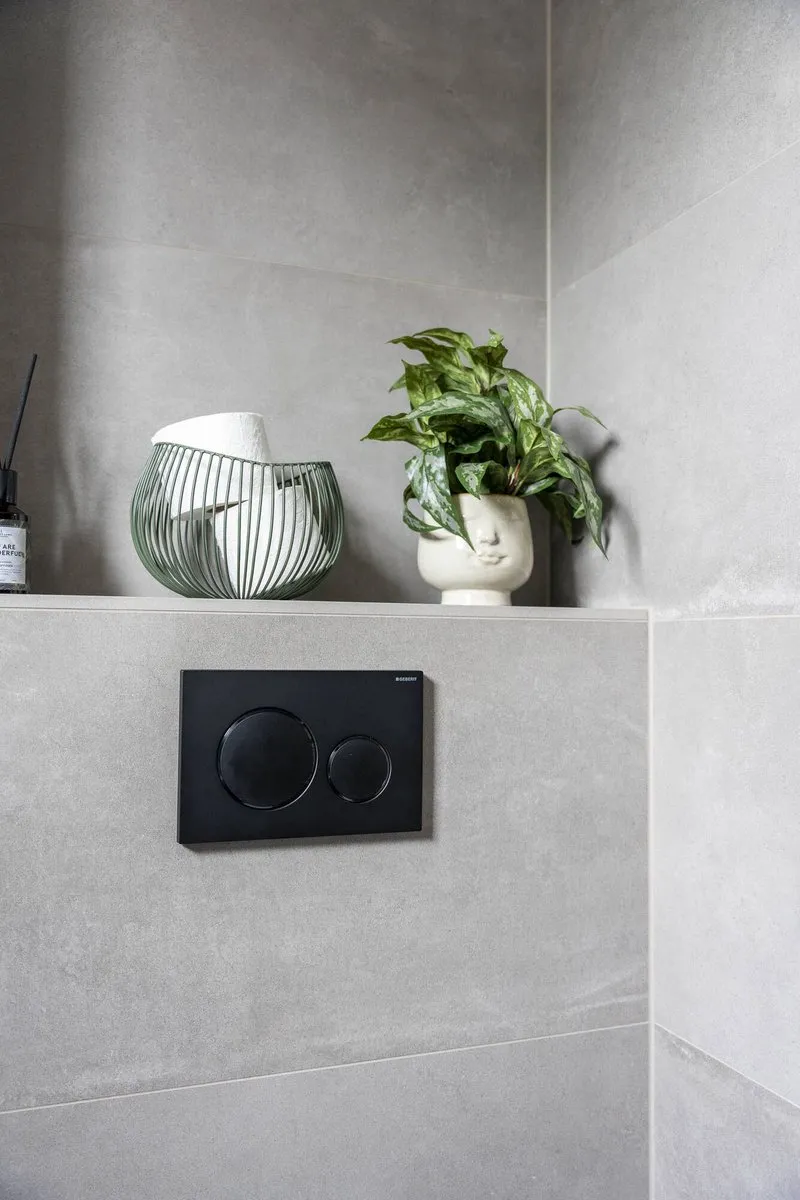 Geberit Bedieningsplaat Sigma20, 2-Toets: Zwart