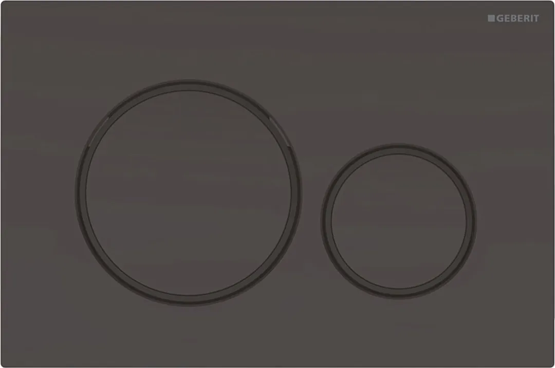 Geberit Bedieningsplaat Sigma20, 2-Toets: Zwart