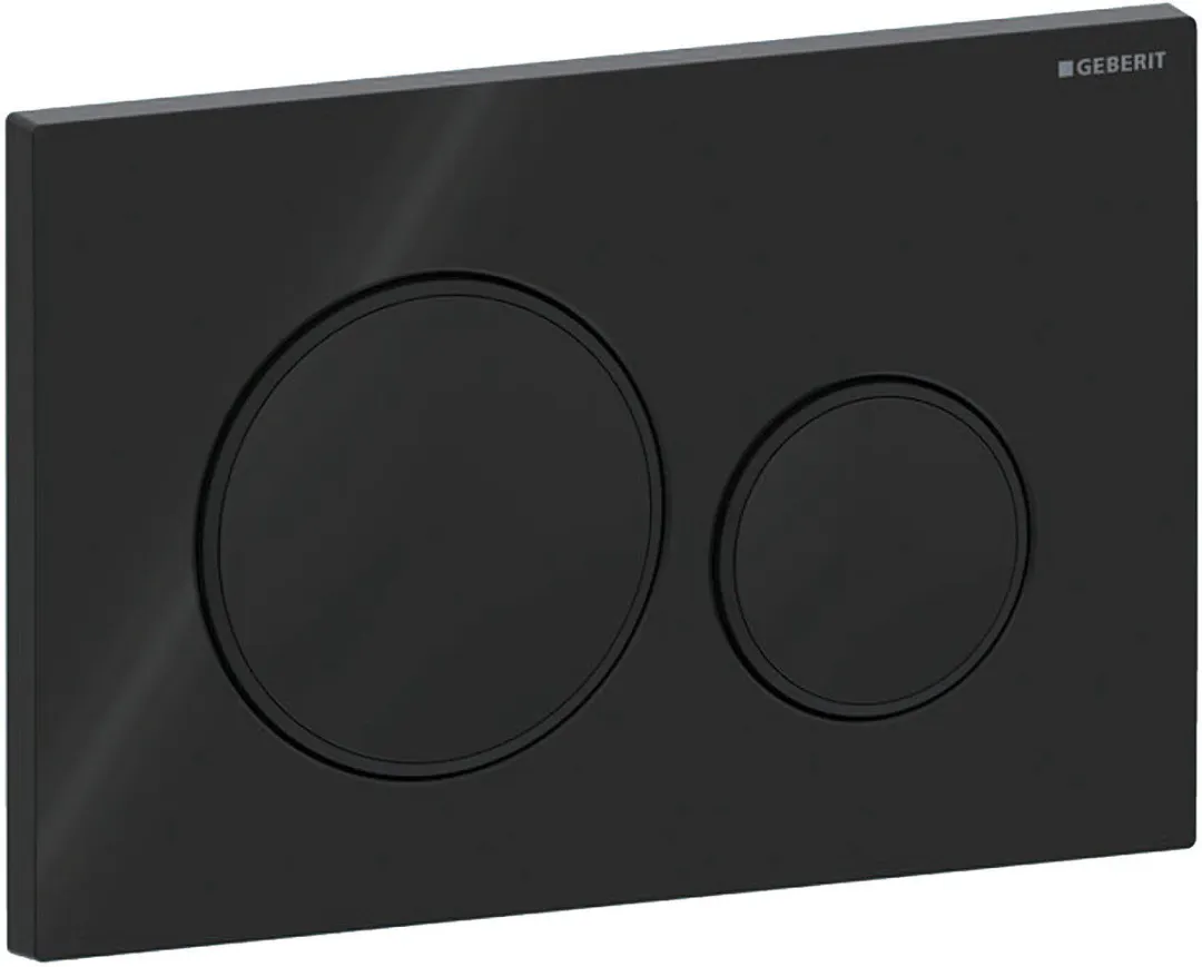 Geberit Bedieningsplaat Sigma20, 2-Toets: Zwart