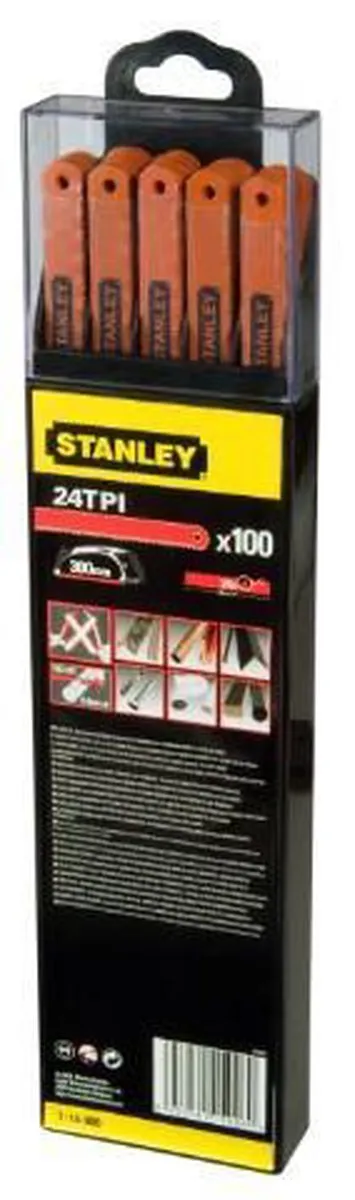 Stanley Metaalzaagblad 300mm 24TPI - 100 Stuks
