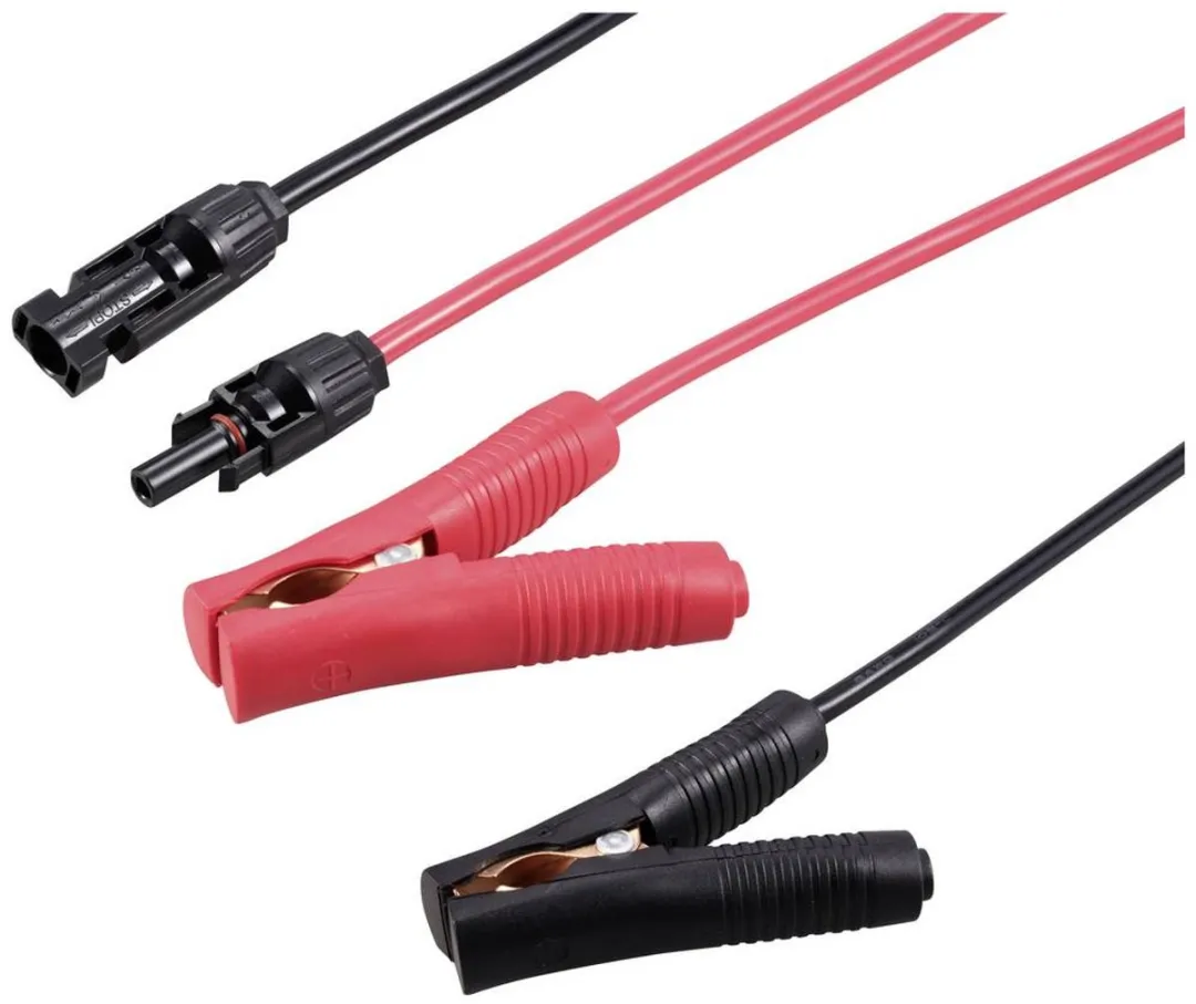 Tru Components PV-stekker naar accuklem TC-12195648 - 300mm - 2 Stuks